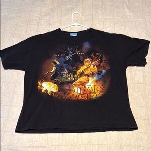 Star Wars Black and Orange Graphic Tee